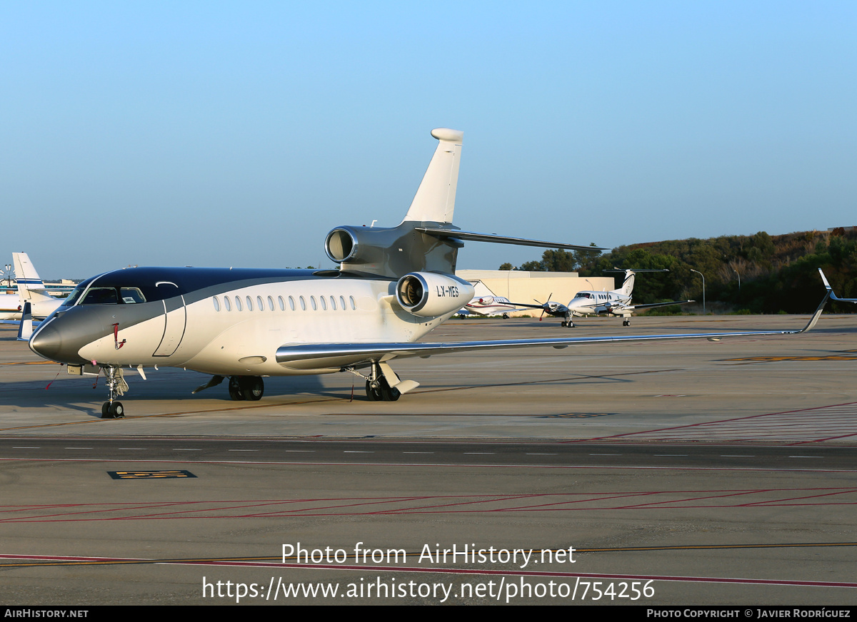 Aircraft Photo of LX-MES | Dassault Falcon 7X | AirHistory.net #754256