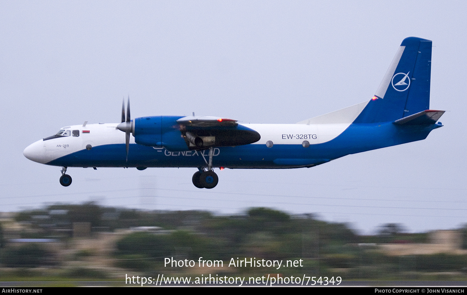 Aircraft Photo of EW-328TG | Antonov An-26B | Genex | AirHistory.net #754349