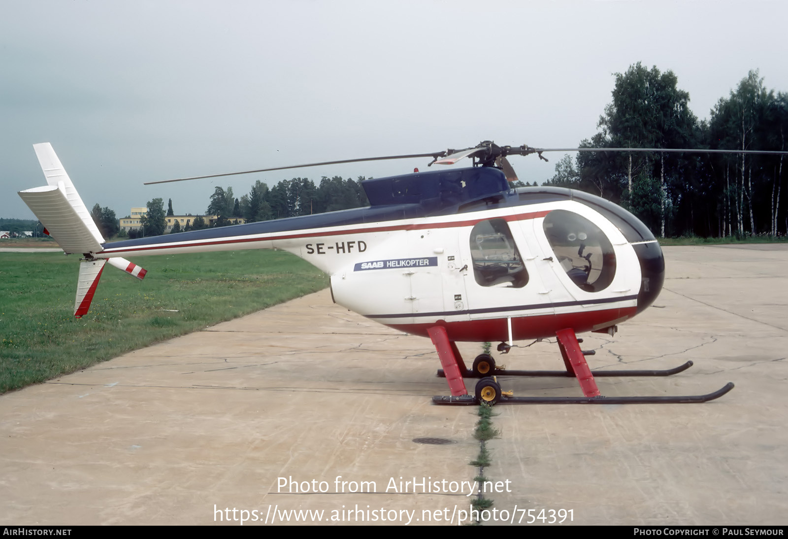 Aircraft Photo of SE-HFD | Hughes 500C (369HS) | Saab Helikopter | AirHistory.net #754391