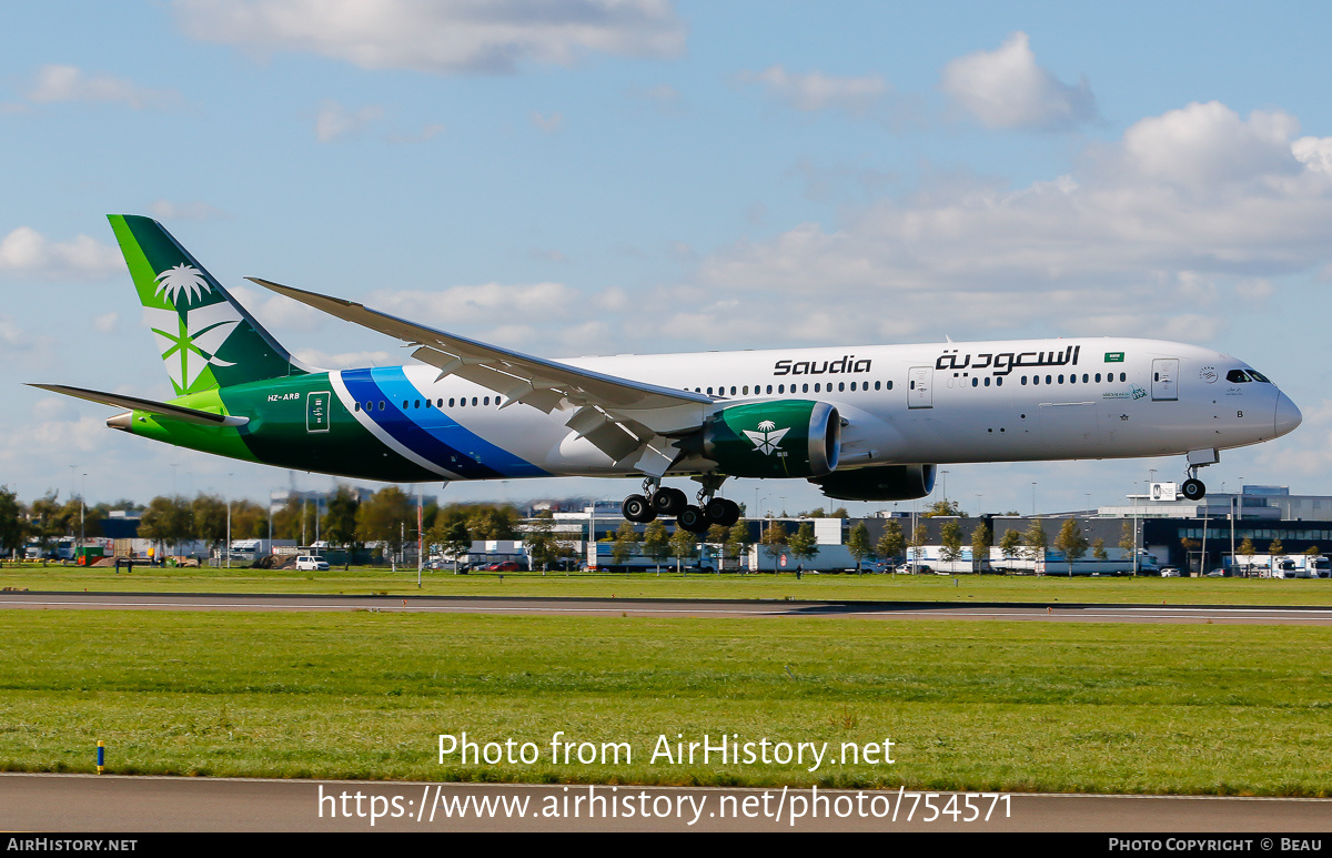 Aircraft Photo of HZ-ARB | Boeing 787-9 Dreamliner | Saudia - Saudi Arabian Airlines | AirHistory.net #754571