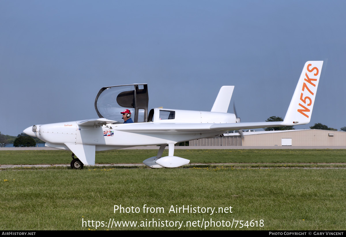 Aircraft Photo of N57KS | Rutan 74 Defiant | AirHistory.net #754618