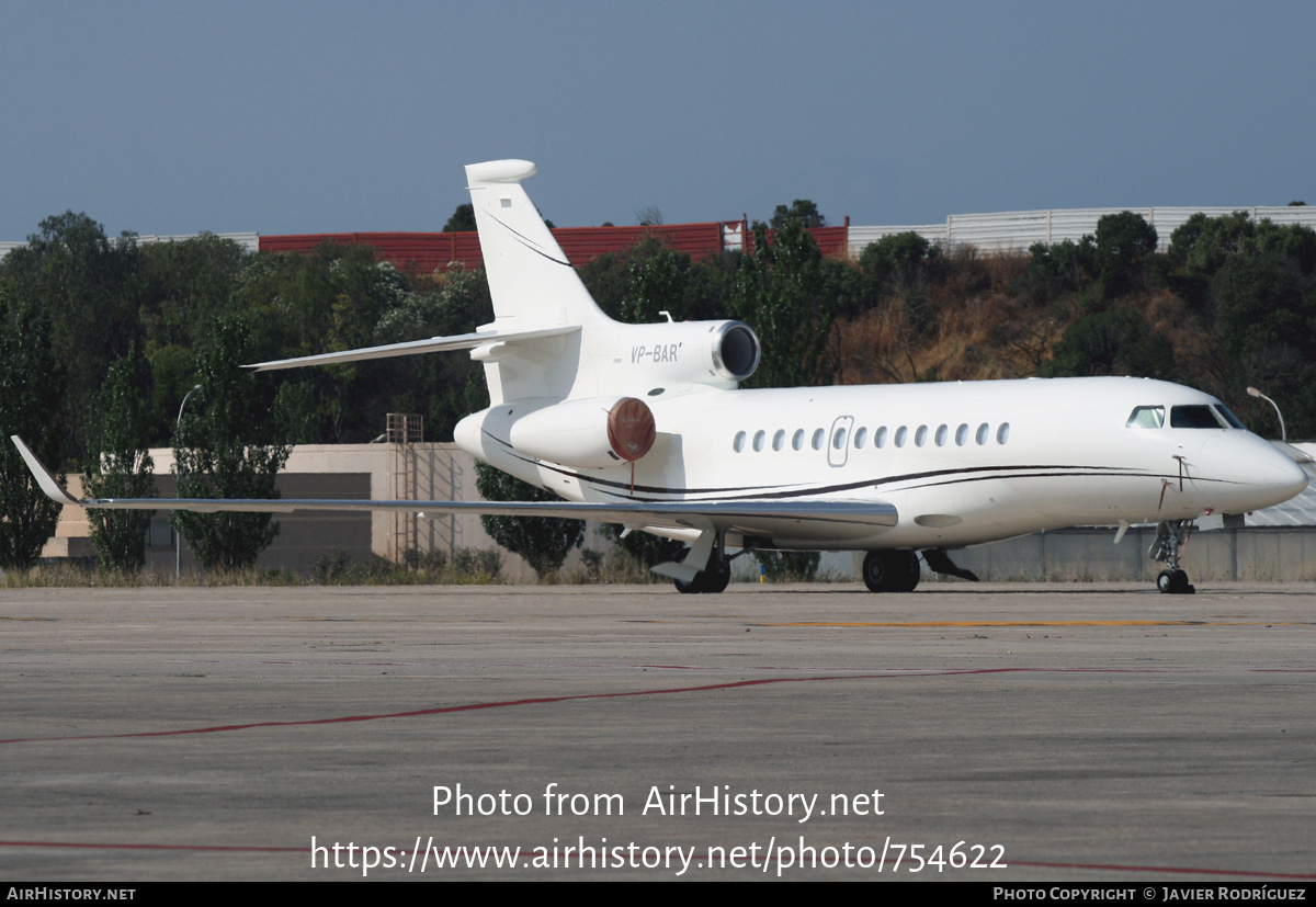 Aircraft Photo of VP-BAR | Dassault Falcon 7X | AirHistory.net #754622