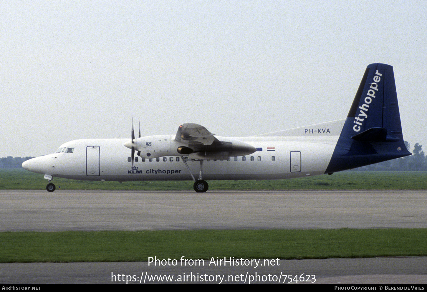 Aircraft Photo of PH-KVA | Fokker 50 | KLM Cityhopper | AirHistory.net #754623