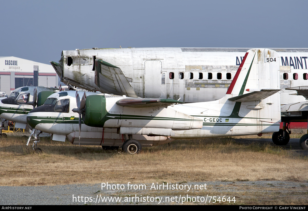 Aircraft Photo of C-GEQC | Grumman CS2F-2 Tracker | Saskatchewan Government | AirHistory.net #754644