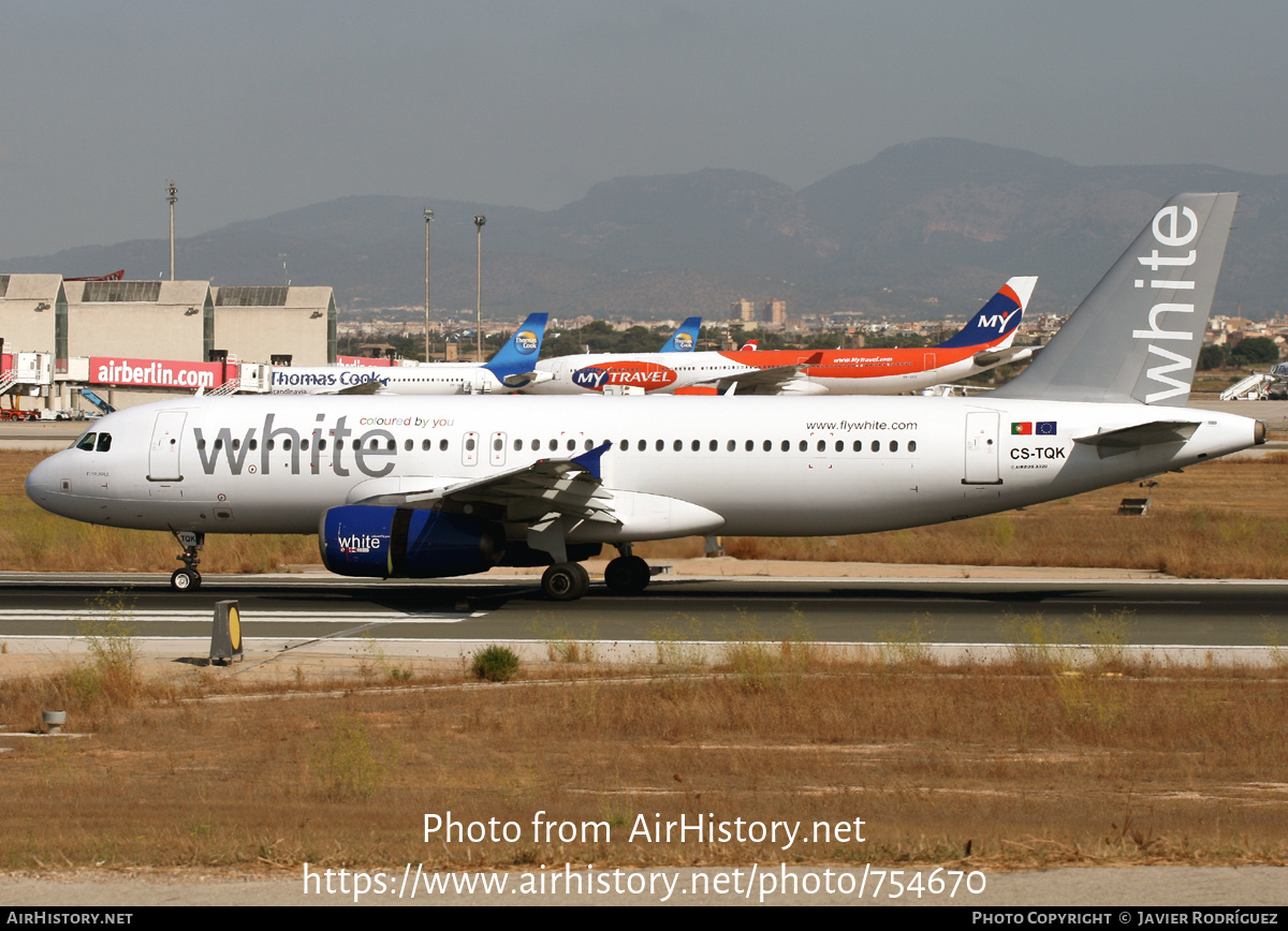 Aircraft Photo of CS-TQK | Airbus A320-232 | White Airways | AirHistory.net #754670