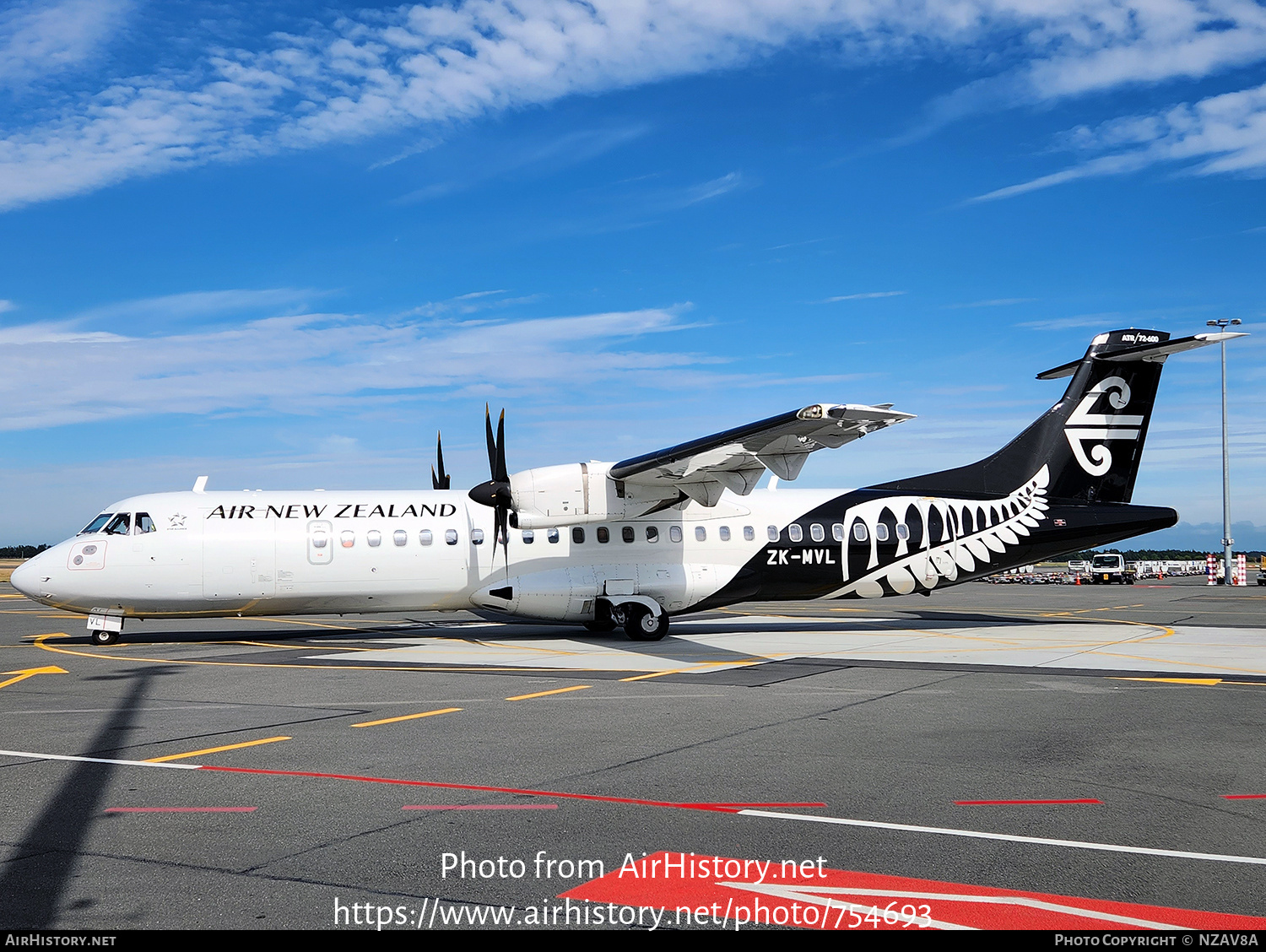 Aircraft Photo of ZK-MVL | ATR ATR-72-600 (ATR-72-212A) | Air New Zealand | AirHistory.net #754693