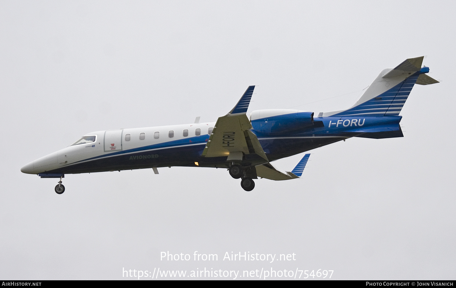 Aircraft Photo of I-FORU | Learjet 45 | Avionord | AirHistory.net #754697