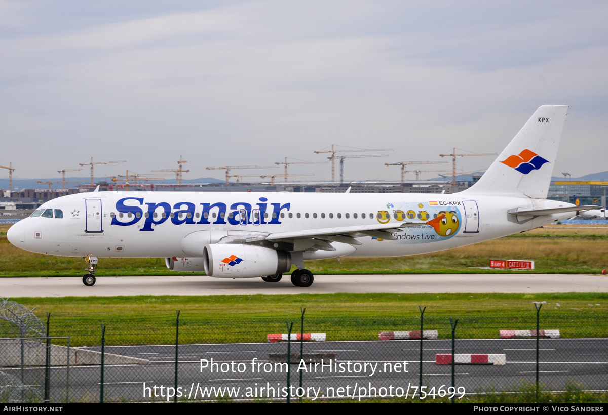 Aircraft Photo of EC-KPX | Airbus A320-232 | Spanair | AirHistory.net #754699