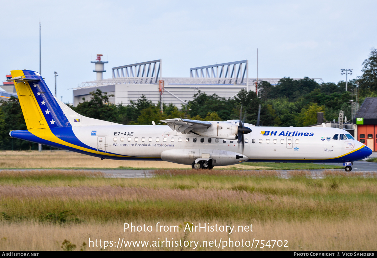 Aircraft Photo of E7-AAE | ATR ATR-72-212 | B & H Airlines | AirHistory.net #754702