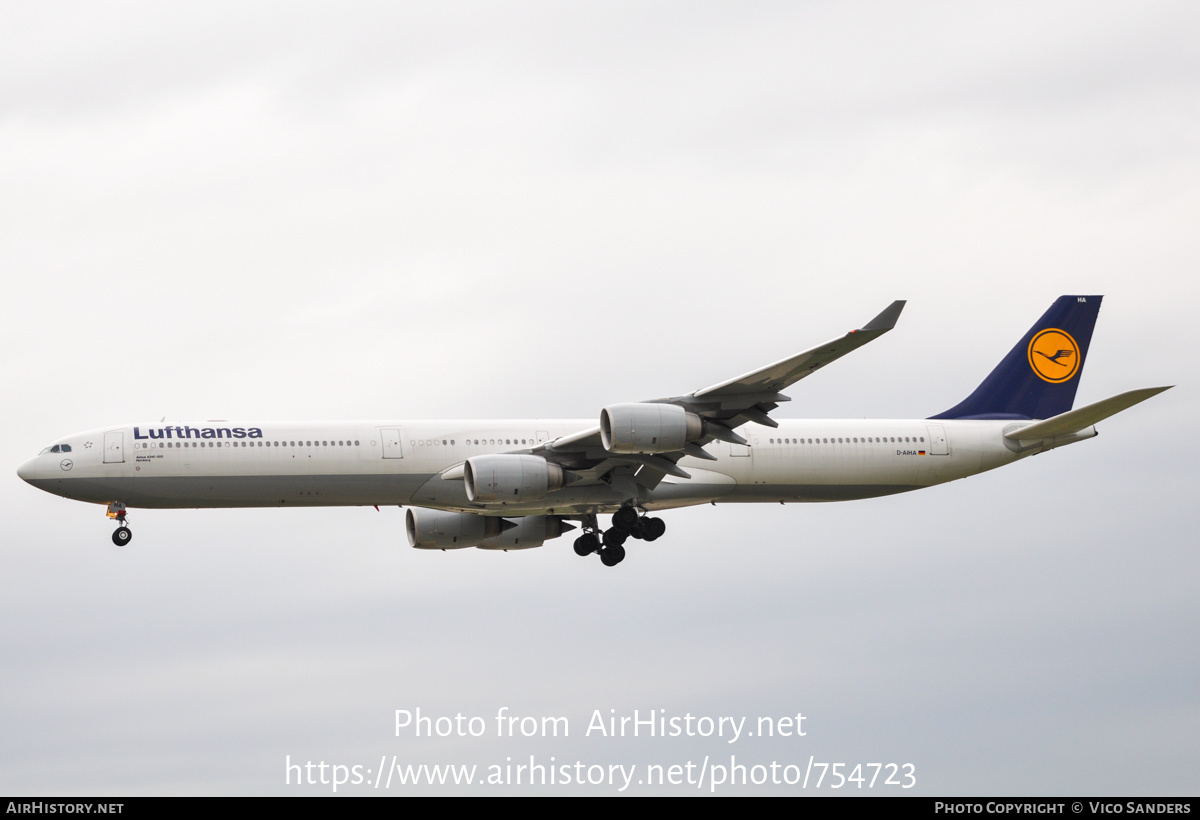 Aircraft Photo of D-AIHA | Airbus A340-642 | Lufthansa | AirHistory.net #754723