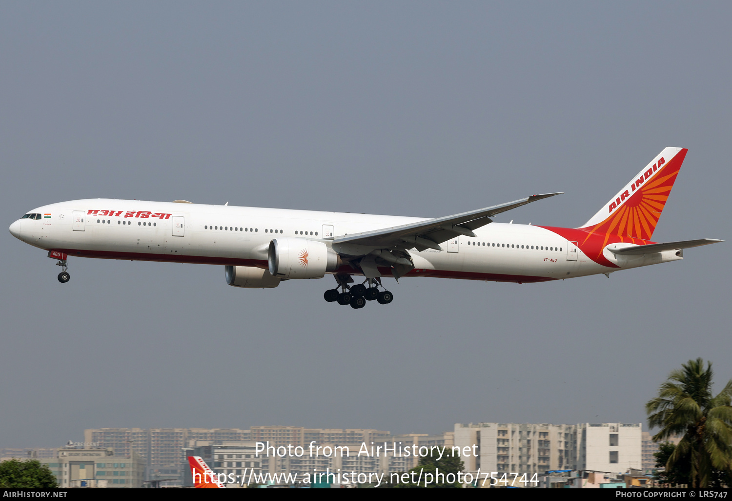 Aircraft Photo of VT-AEO | Boeing 777-3FX/ER | Air India | AirHistory.net #754744