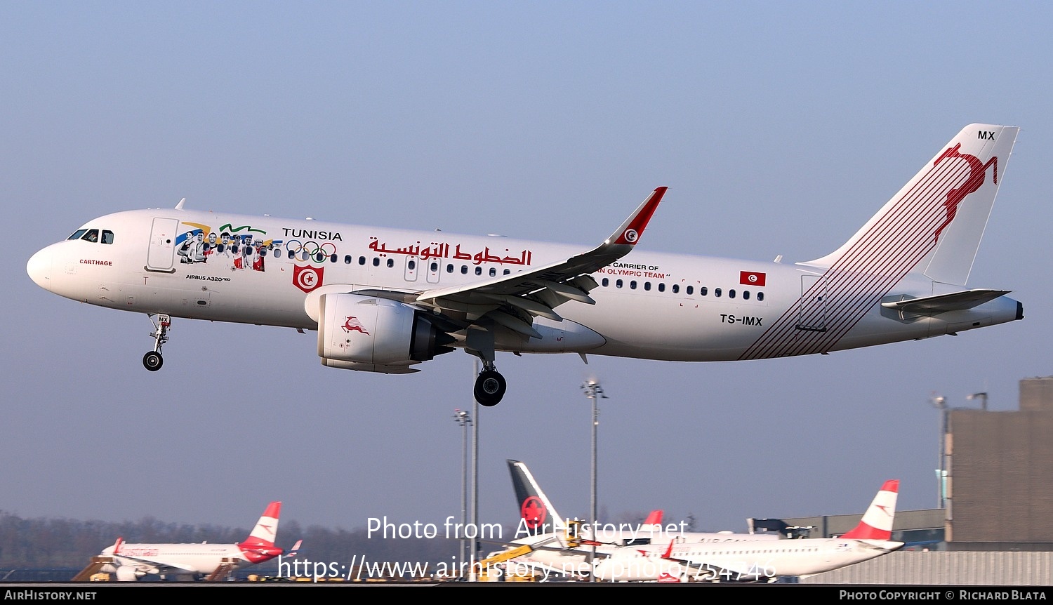 Aircraft Photo of TS-IMX | Airbus A320-251N | Tunisair | AirHistory.net #754746