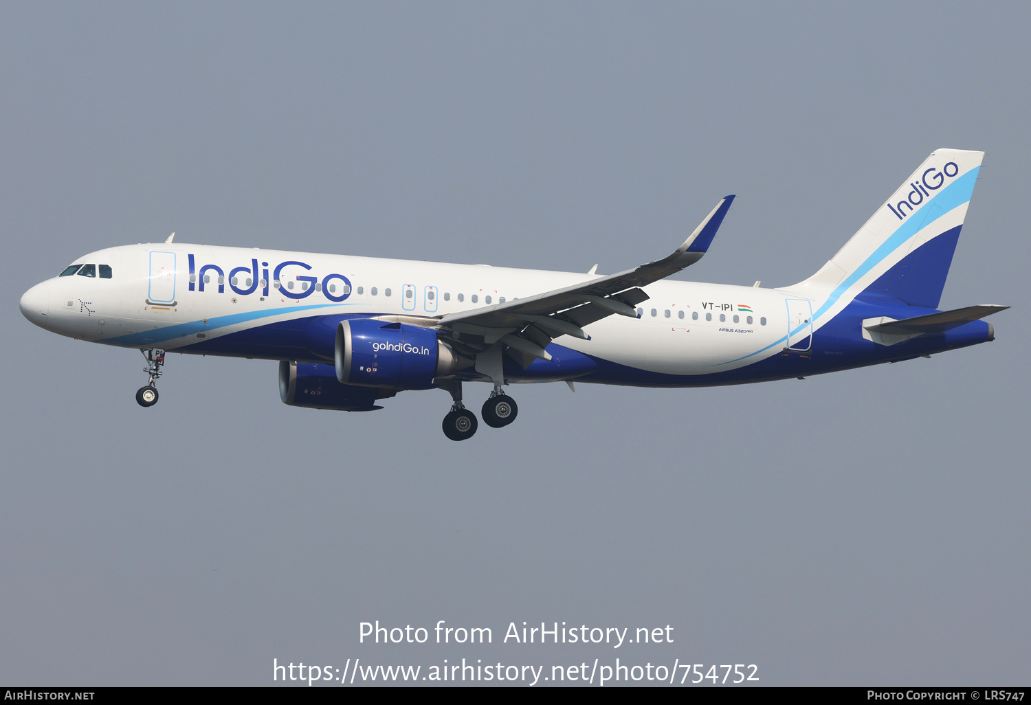 Aircraft Photo of VT-IPI | Airbus A320-251N | IndiGo | AirHistory.net #754752