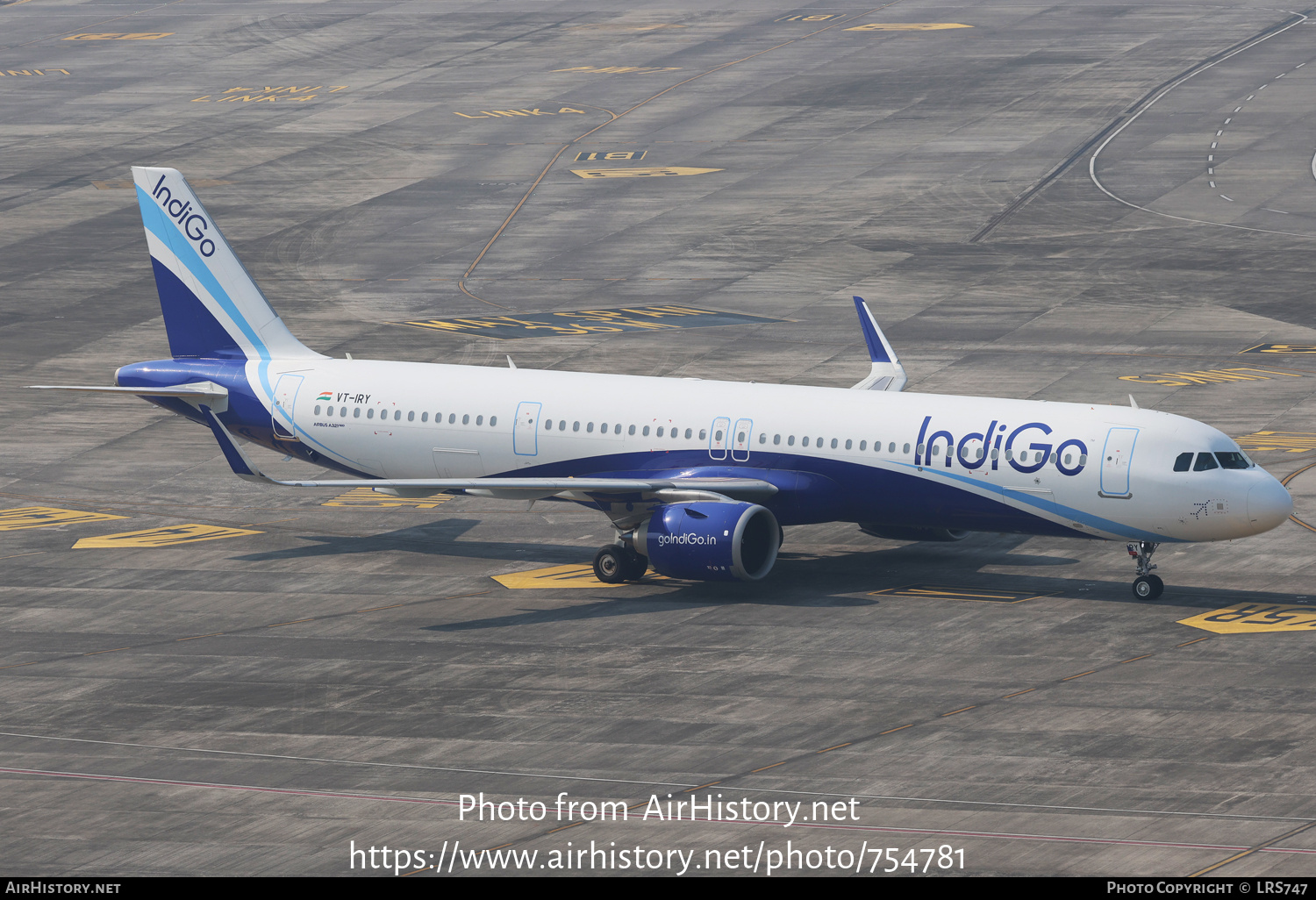 Aircraft Photo of VT-IRY | Airbus A321-251NX | IndiGo | AirHistory.net #754781