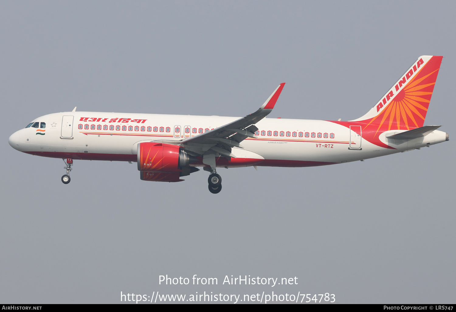 Aircraft Photo of VT-RTZ | Airbus A320-251N | Air India | AirHistory.net #754783