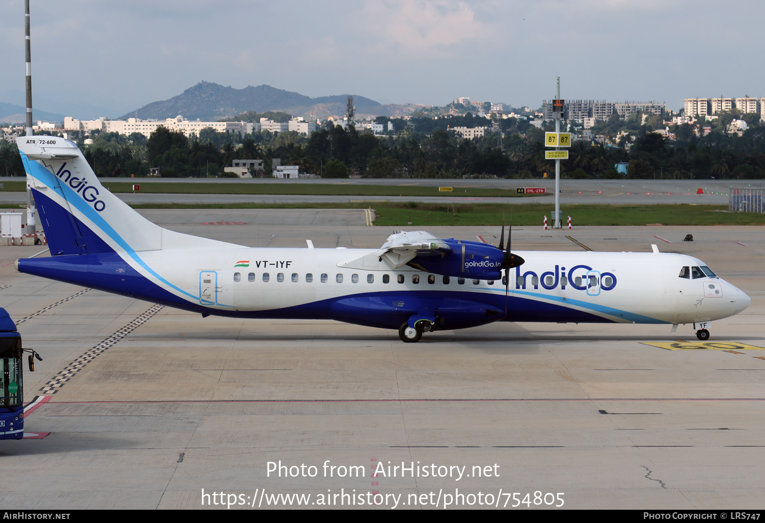 Aircraft Photo of VT-IYF | ATR ATR-72-600 (ATR-72-212A) | IndiGo | AirHistory.net #754805