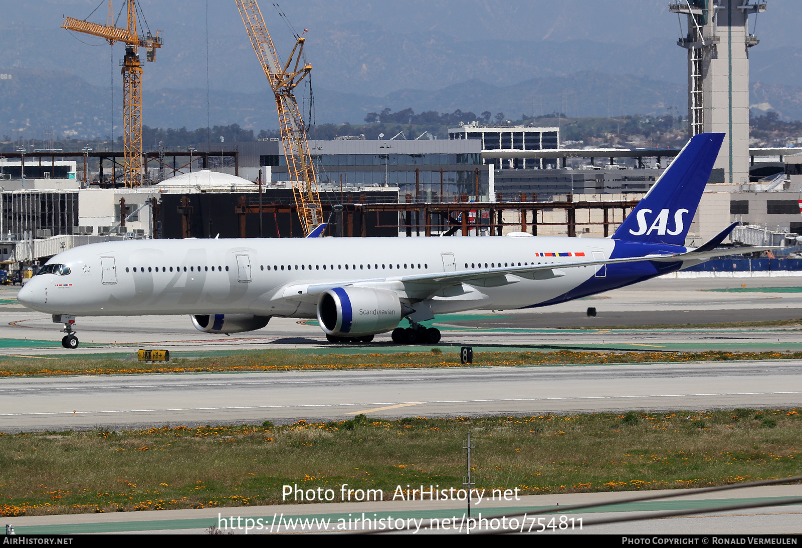 Aircraft Photo of SE-RSF | Airbus A350-941 | Scandinavian Airlines - SAS | AirHistory.net #754811