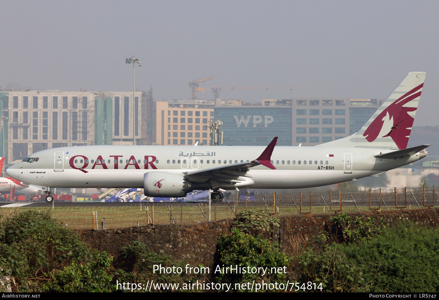 Aircraft Photo of A7-BSH | Boeing 737-8 Max 8 | Qatar Airways | AirHistory.net #754814