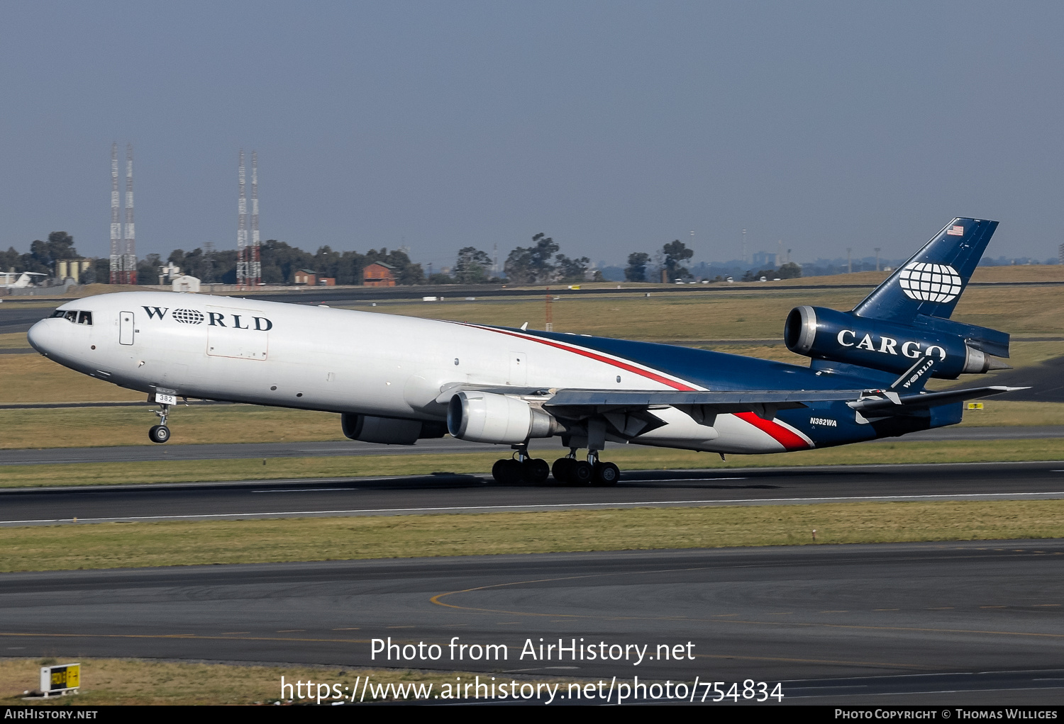 Aircraft Photo of N382WA | McDonnell Douglas MD-11/F | World Airways Cargo | AirHistory.net #754834