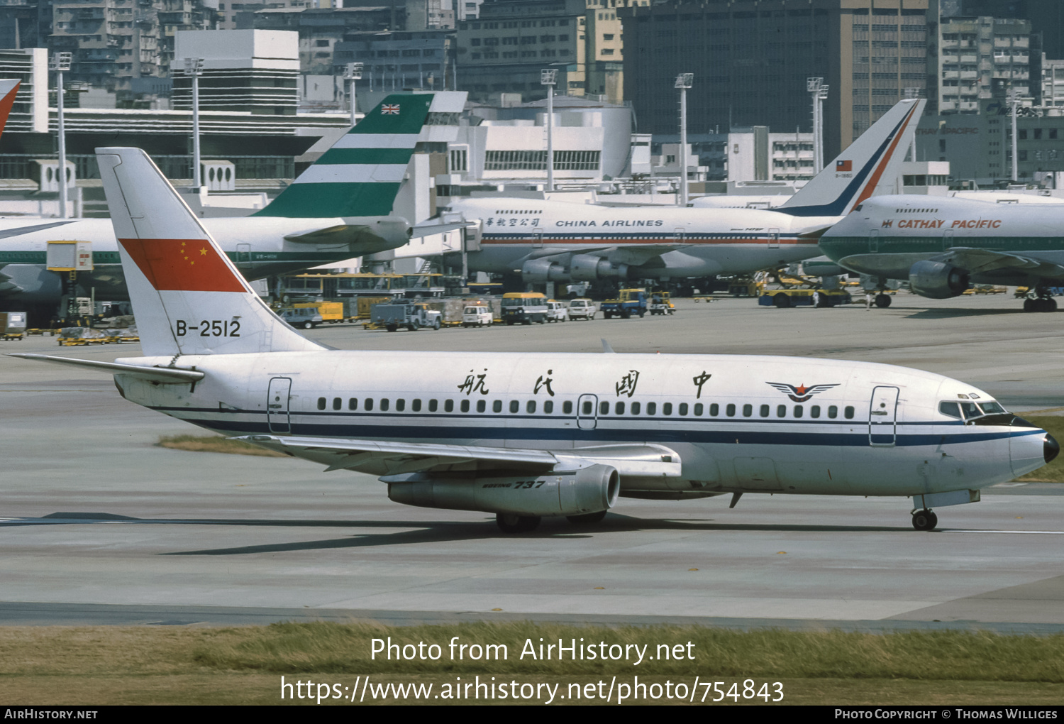 Aircraft Photo of B-2512 | Boeing 737-2T4/Adv | CAAC - Civil Aviation Administration of China | AirHistory.net #754843