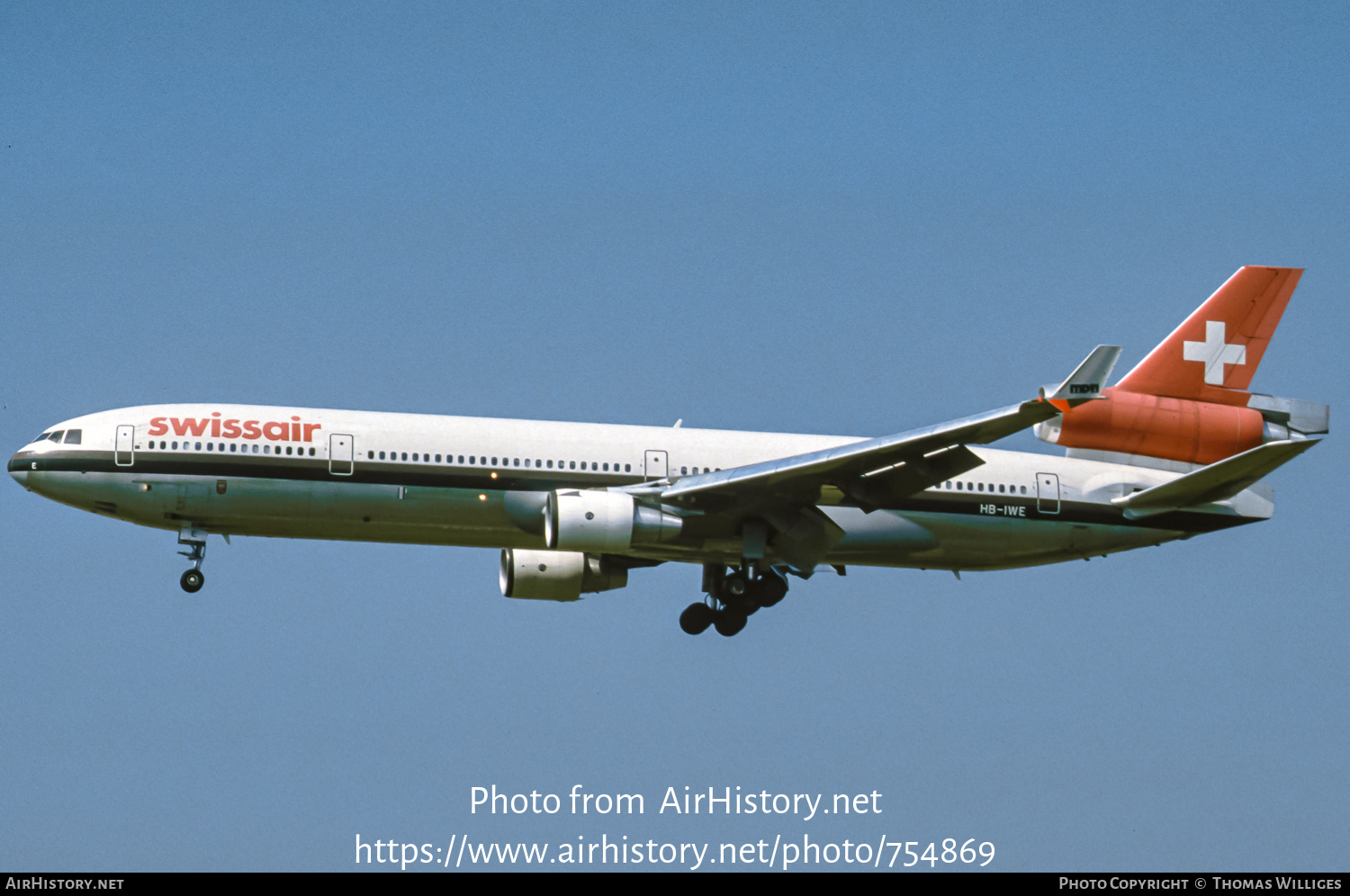 Aircraft Photo of HB-IWE | McDonnell Douglas MD-11 | Swissair | AirHistory.net #754869