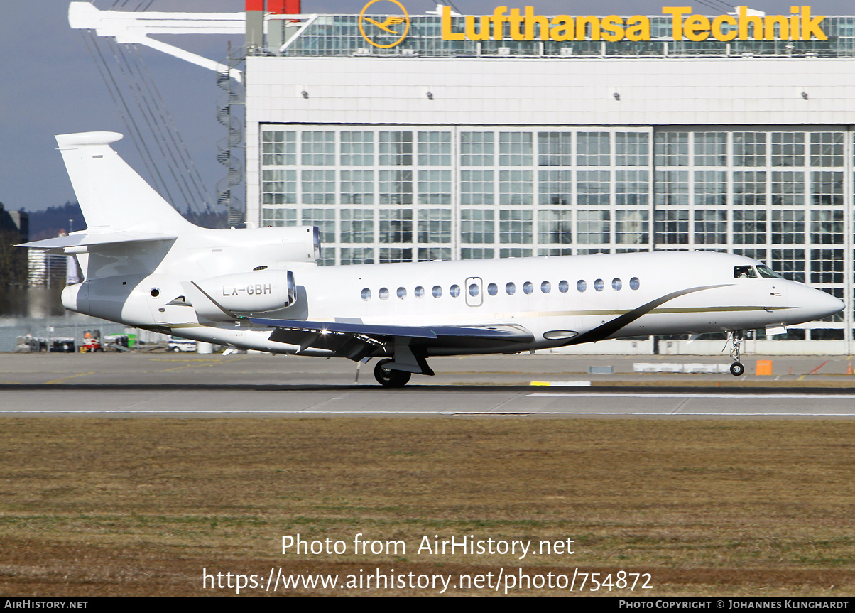 Aircraft Photo of LX-GBH | Dassault Falcon 8X | AirHistory.net #754872