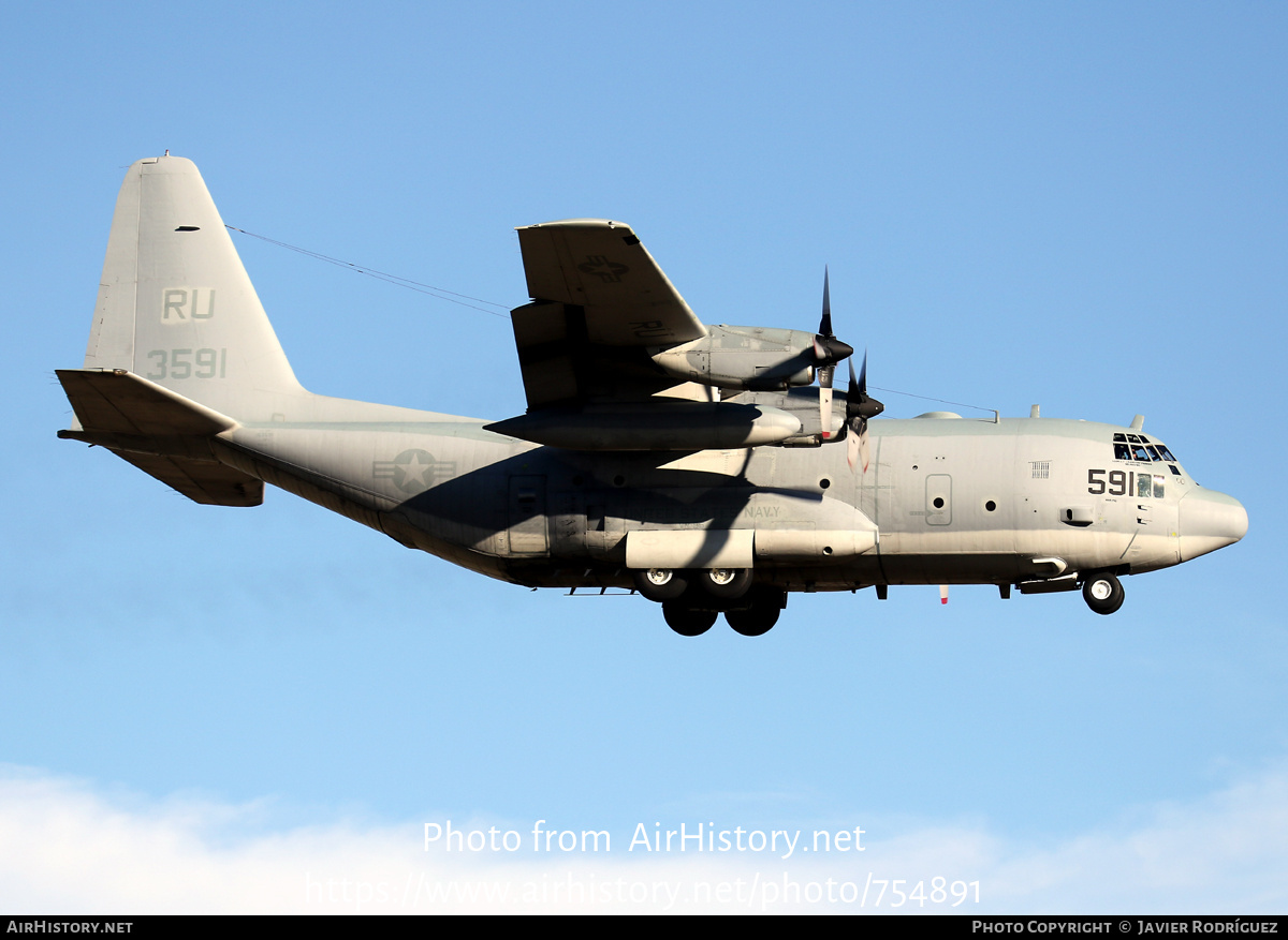 Aircraft Photo of 163591 / 3591 | Lockheed KC-130T Hercules (L-382) | USA - Navy | AirHistory.net #754891