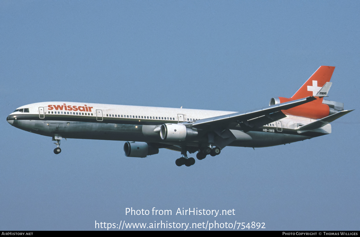 Aircraft Photo of HB-IWB | McDonnell Douglas MD-11 | Swissair | AirHistory.net #754892