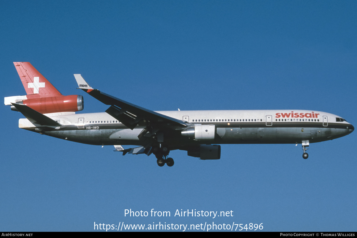 Aircraft Photo of HB-IWD | McDonnell Douglas MD-11 | Swissair | AirHistory.net #754896