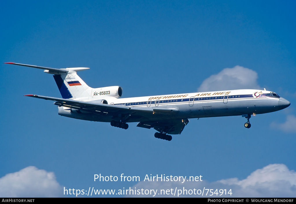 Aircraft Photo of RA-85603 | Tupolev Tu-154B-2 | Orenburg Airlines | AirHistory.net #754914