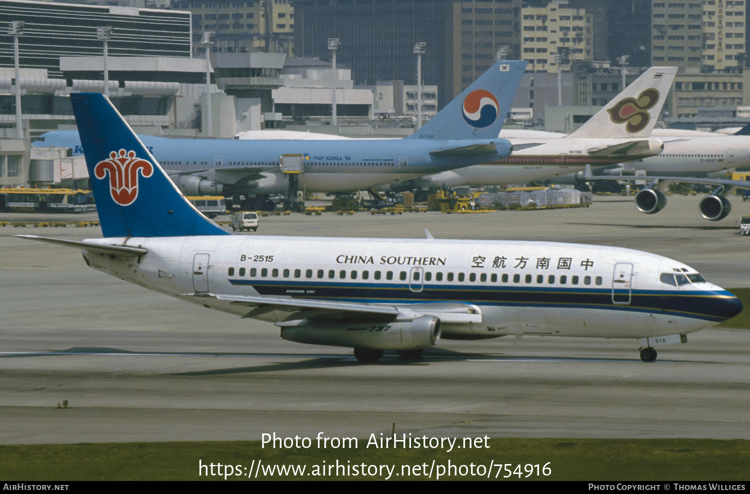 Aircraft Photo of B-2515 | Boeing 737-2T4/Adv | China Southern Airlines | AirHistory.net #754916