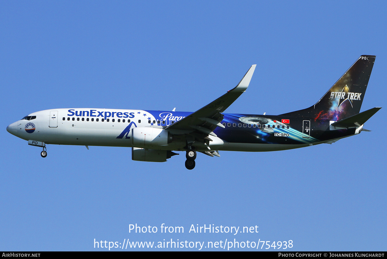 Aircraft Photo of TC-SPO | Boeing 737-8MA | SunExpress | AirHistory.net #754938