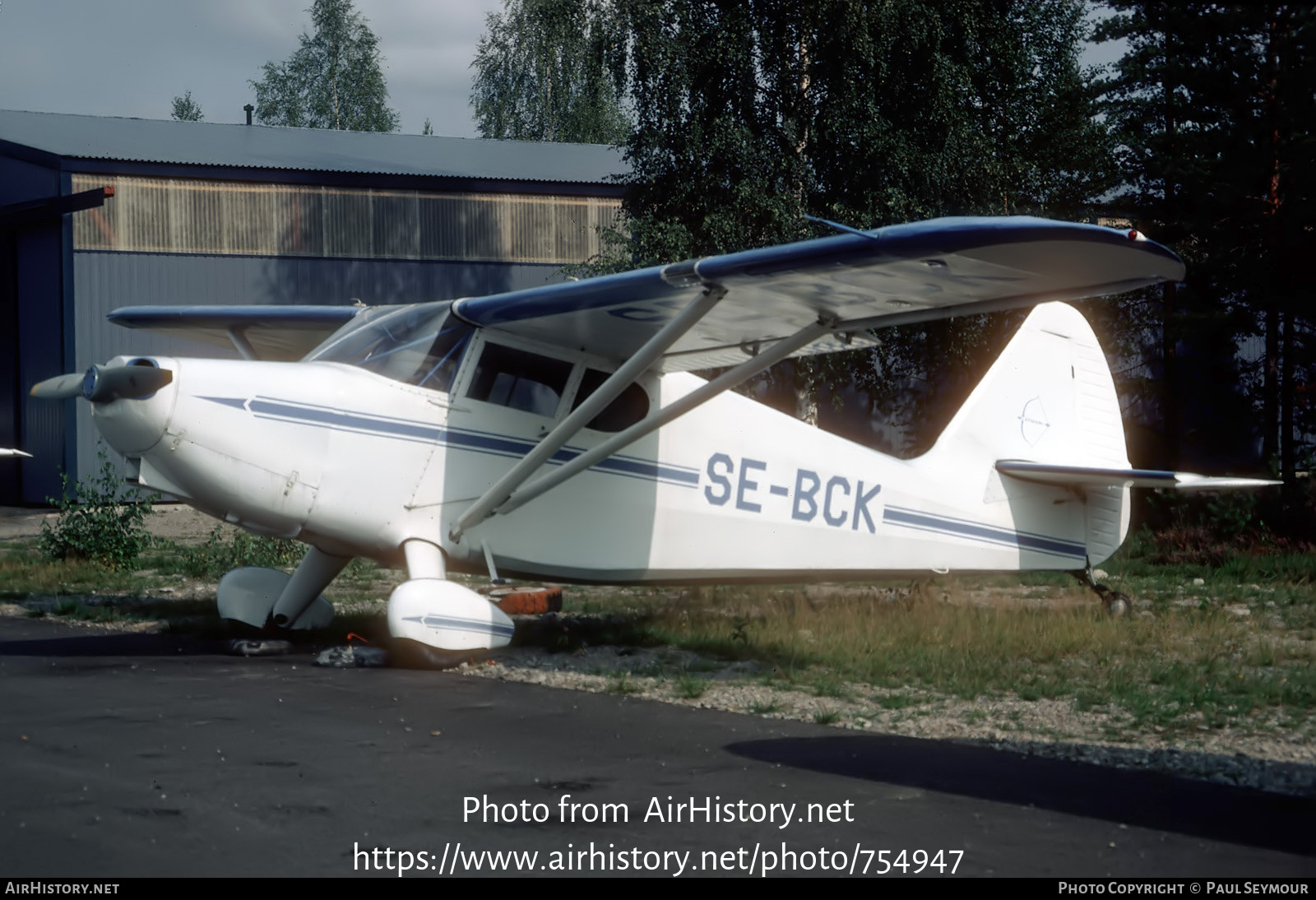 Aircraft Photo of SE-BCK | Stinson 108-2 Voyager | AirHistory.net #754947