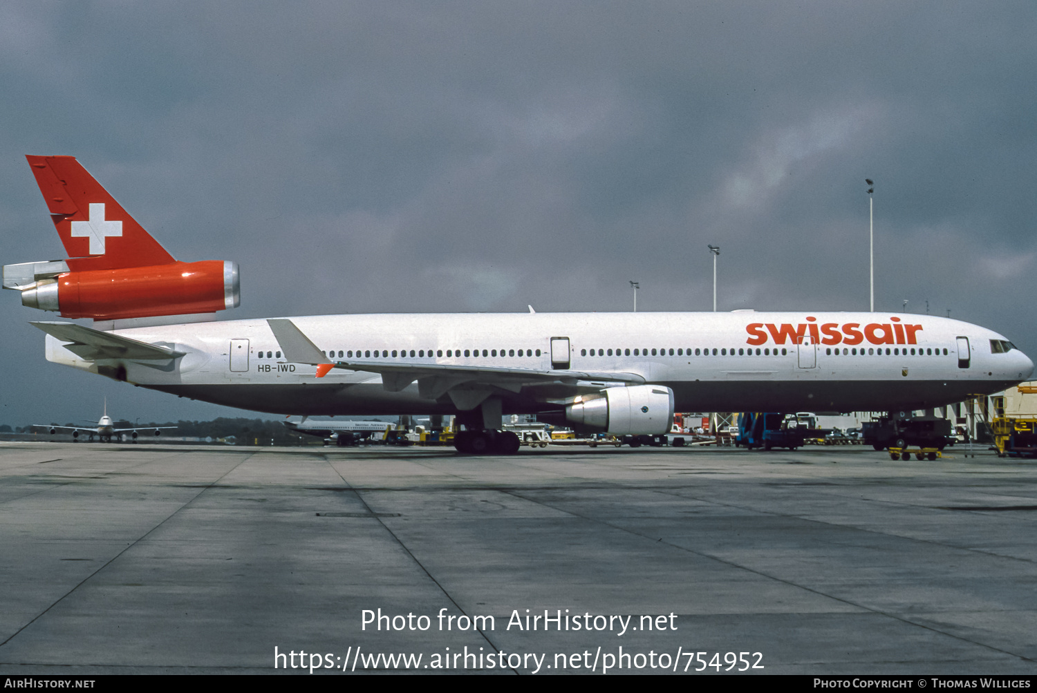 Aircraft Photo of HB-IWD | McDonnell Douglas MD-11 | Swissair | AirHistory.net #754952