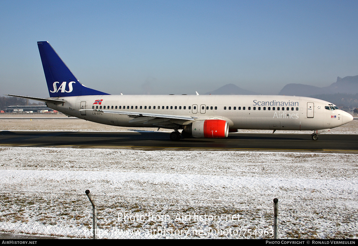 Aircraft Photo of LN-RPL | Boeing 737-883 | Scandinavian Airlines - SAS | AirHistory.net #754963