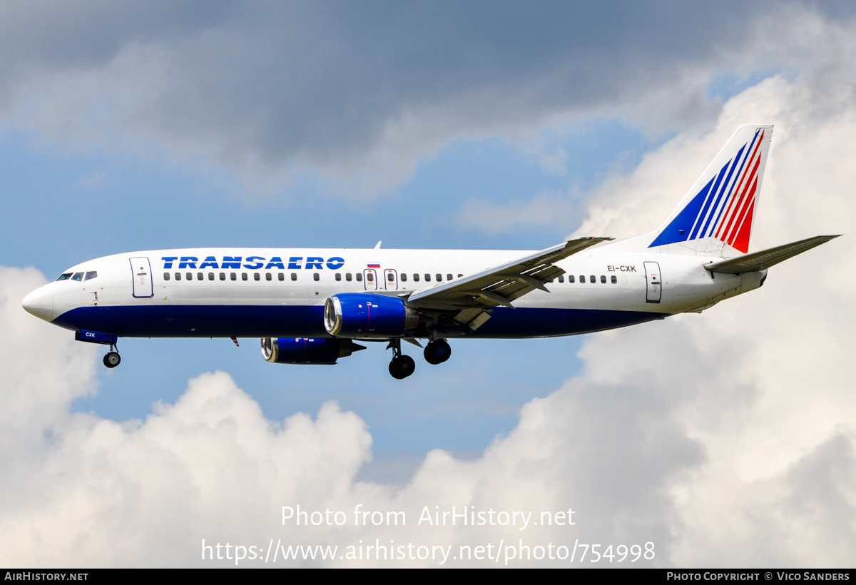 Aircraft Photo of EI-CXK | Boeing 737-4S3 | Transaero Airlines | AirHistory.net #754998