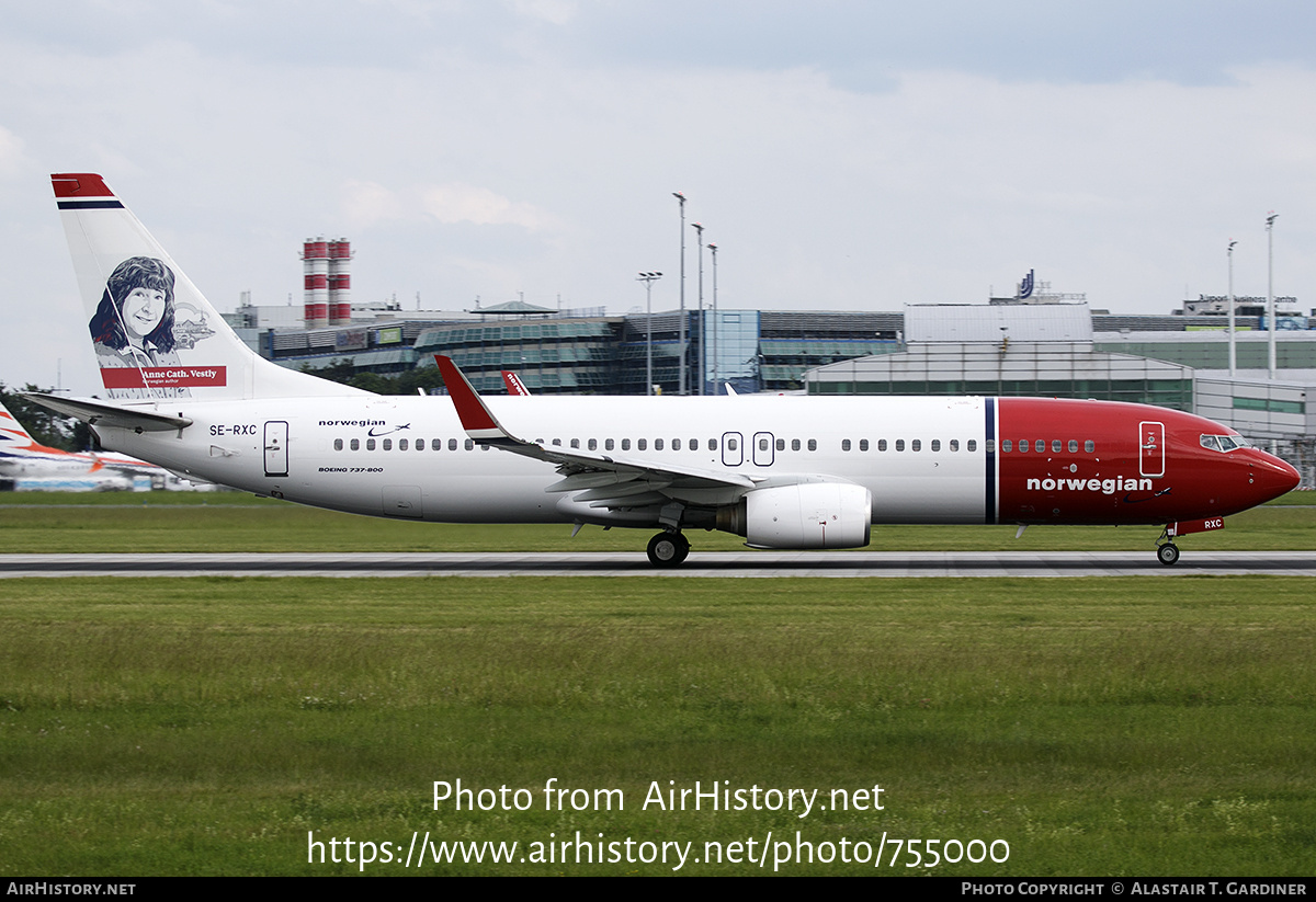 Aircraft Photo of SE-RXC | Boeing 737-86N | Norwegian | AirHistory.net #755000