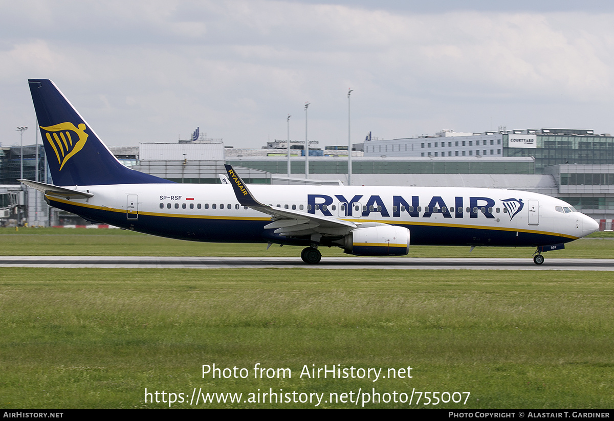 Aircraft Photo of SP-RSF | Boeing 737-800 | Ryanair | AirHistory.net #755007