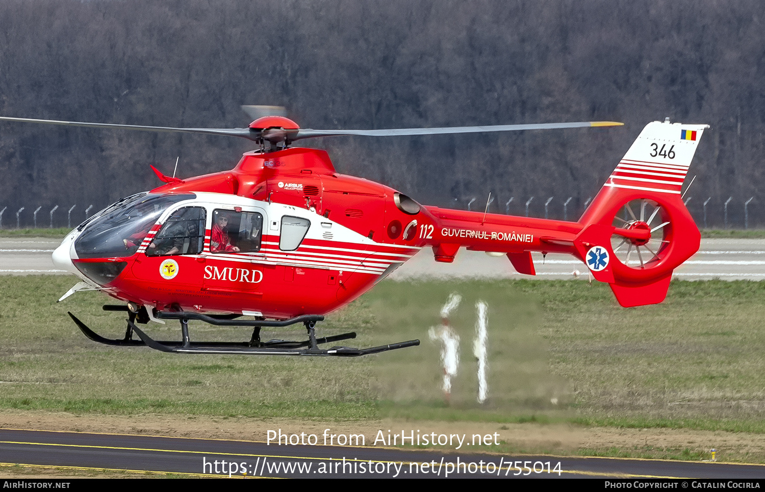 Aircraft Photo of 346 | Eurocopter EC-135T-2+ | Romania - SMURD | AirHistory.net #755014