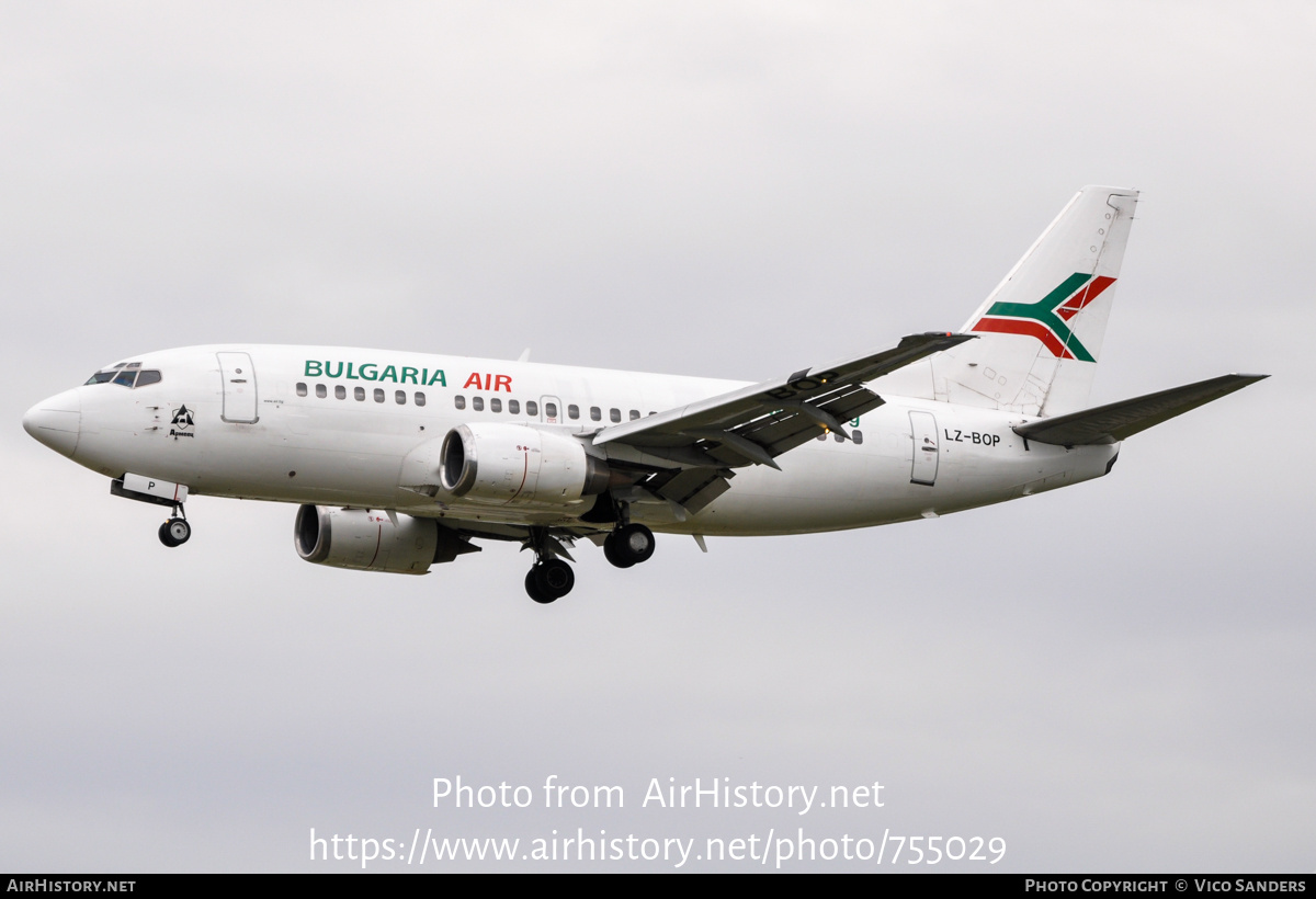 Aircraft Photo of LZ-BOP | Boeing 737-522 | Bulgaria Air | AirHistory.net #755029