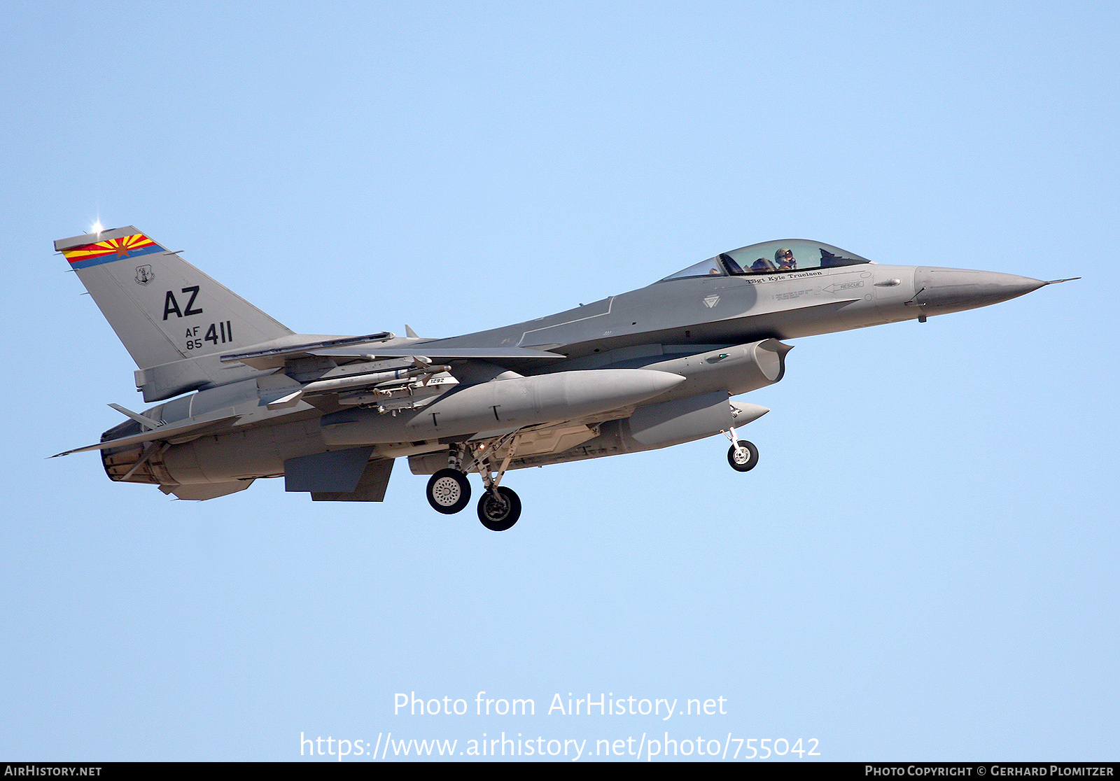 Aircraft Photo of 85-1411 / AF85-411 | General Dynamics F-16C Fighting Falcon | USA - Air Force | AirHistory.net #755042