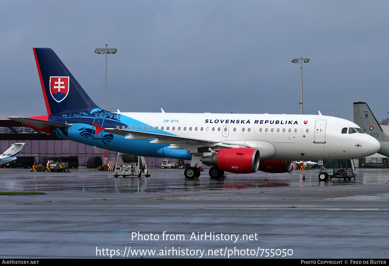 Aircraft Photo of OM-BYK | Airbus ACJ319 (A319-115/CJ) | Slovakia - Government | AirHistory.net #755050