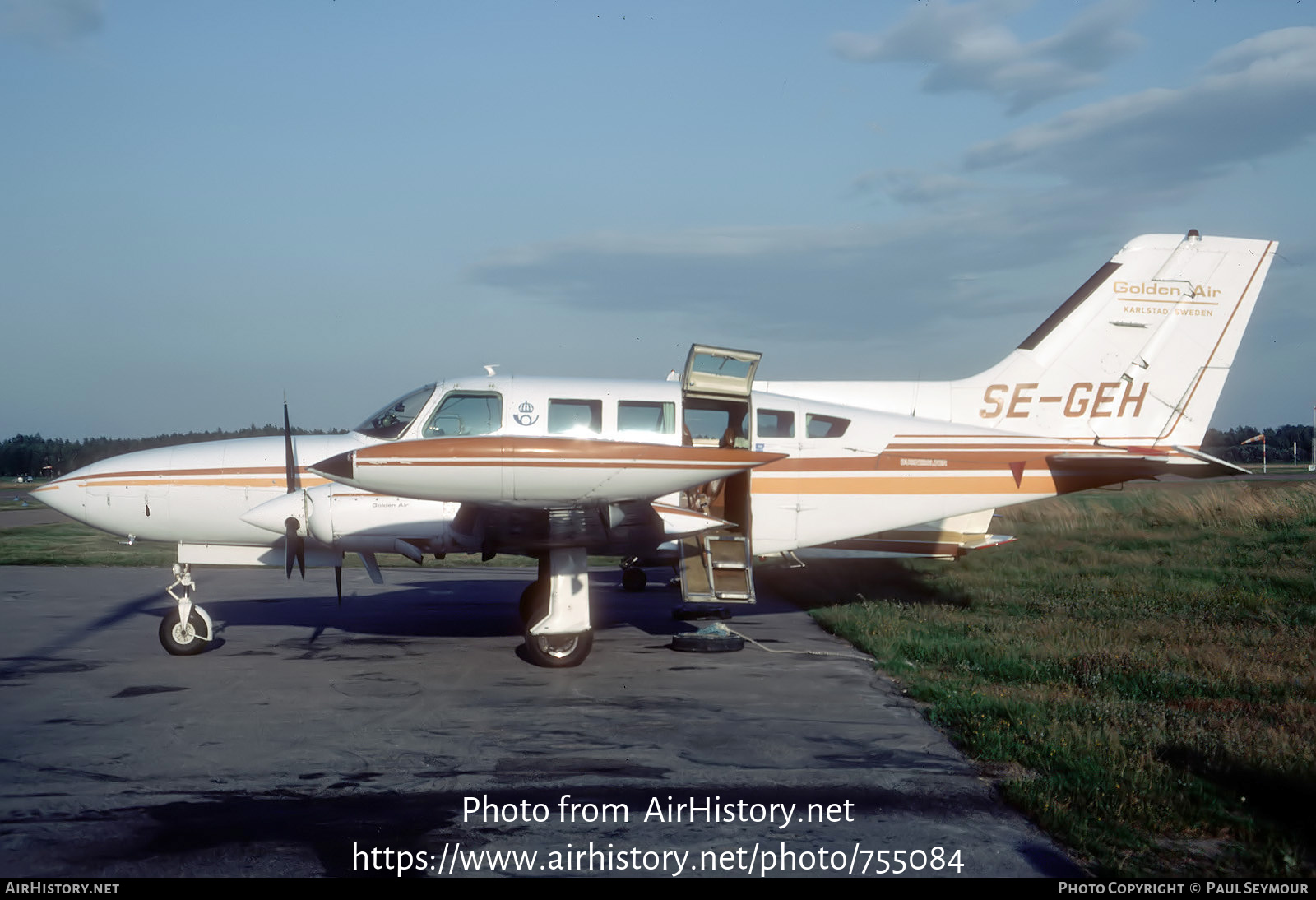 Aircraft Photo of SE-GEH | Cessna 402B Businessliner | Golden Air | AirHistory.net #755084