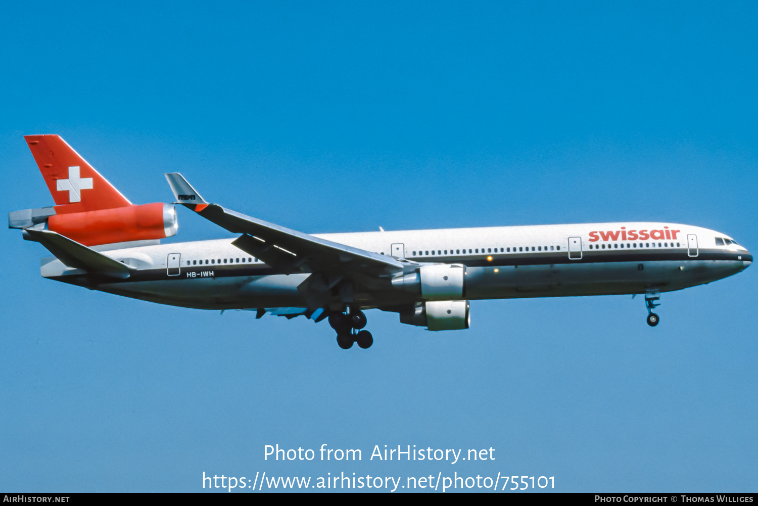 Aircraft Photo of HB-IWH | McDonnell Douglas MD-11 | Swissair | AirHistory.net #755101