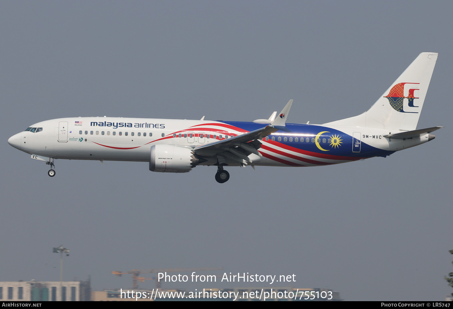 Aircraft Photo of 9M-MVC | Boeing 737-8 Max 8 | Malaysia Airlines | AirHistory.net #755103