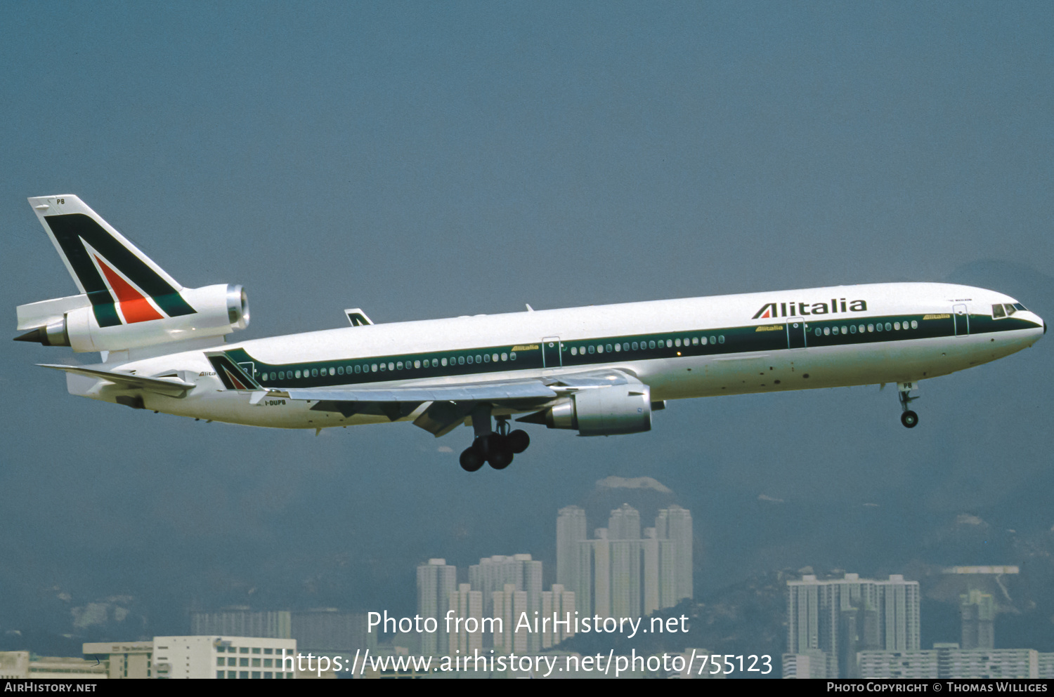 Aircraft Photo of I-DUPB | McDonnell Douglas MD-11 | Alitalia | AirHistory.net #755123