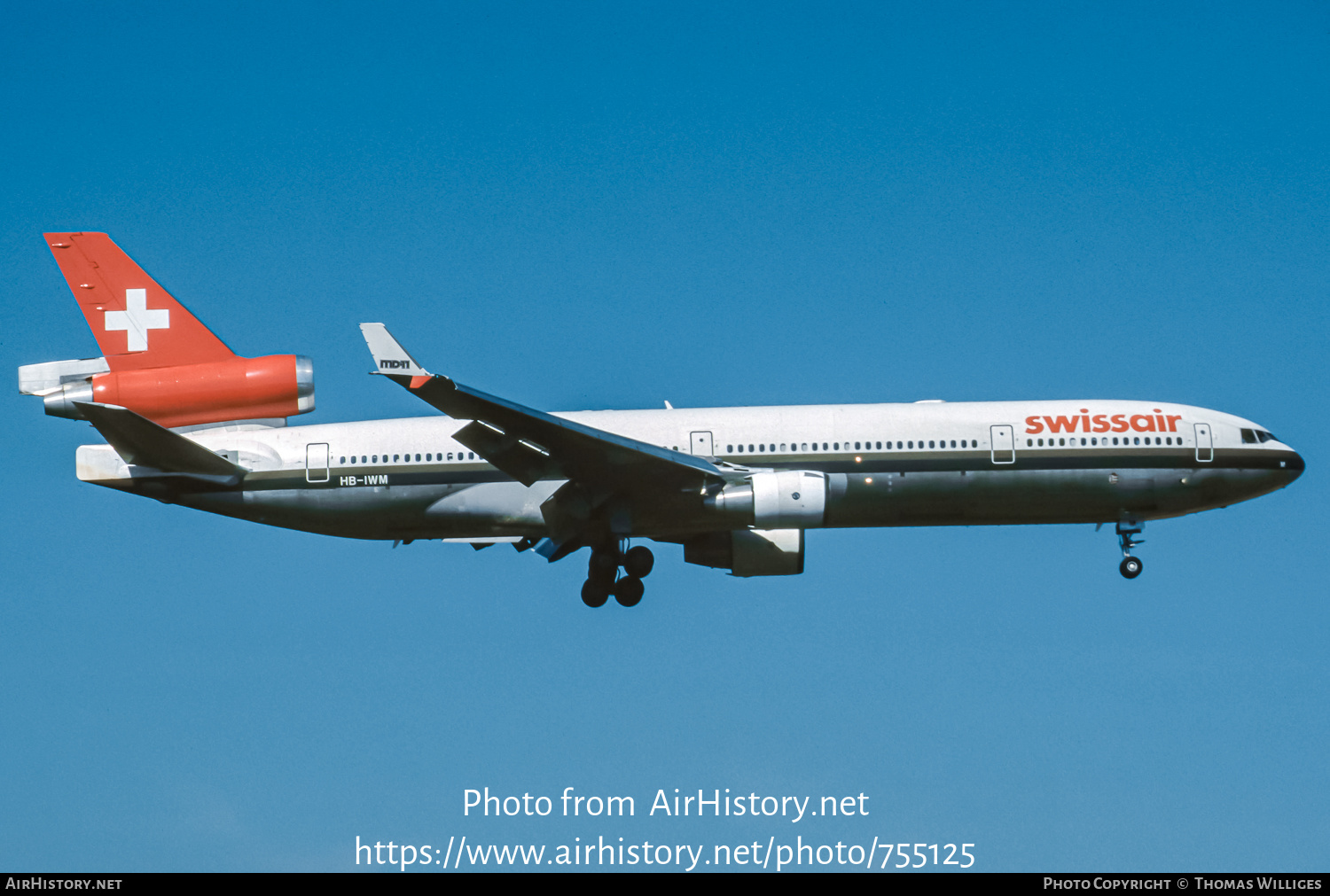 Aircraft Photo of HB-IWM | McDonnell Douglas MD-11 | Swissair | AirHistory.net #755125