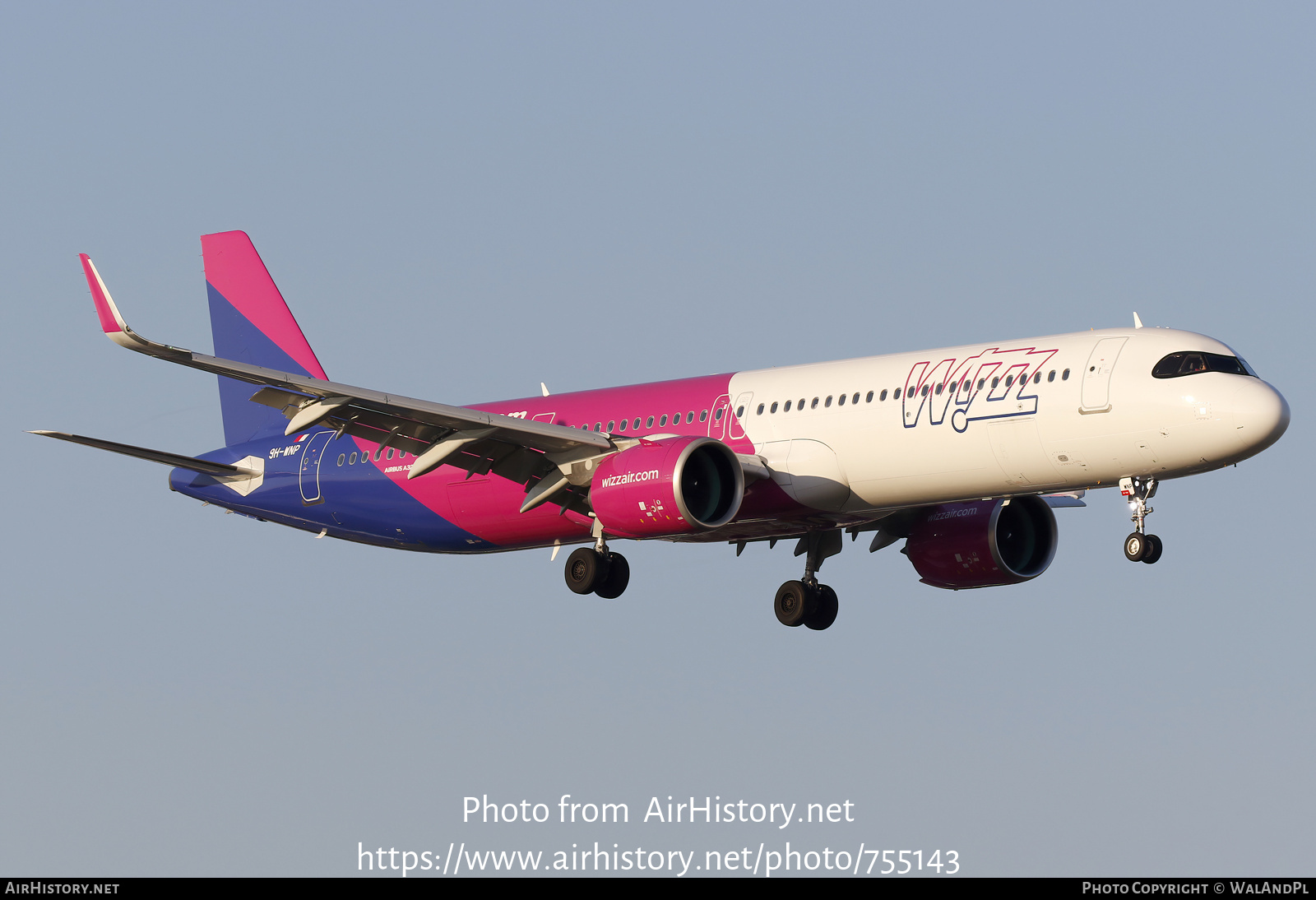 Aircraft Photo of 9H-WNP | Airbus A321-271NX | Wizz Air | AirHistory.net #755143