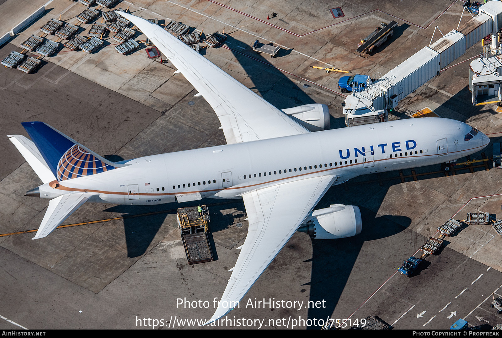 Aircraft Photo of N27903 | Boeing 787-8 Dreamliner | United Airlines | AirHistory.net #755149