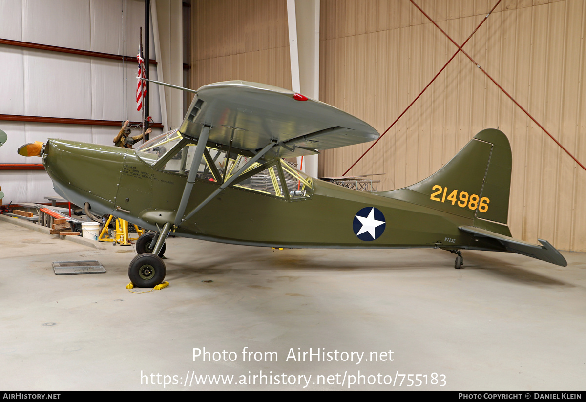 Aircraft Photo of N723E | Stinson L-5 Sentinel | USA - Air Force | AirHistory.net #755183